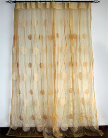 Pattern Polyester Sheer and Voile Curtains