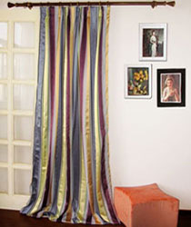 Stripe Taffeta Polyester Drapes and Curtains