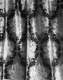 Damask Faux Silk Polyester Drapes and Curtains